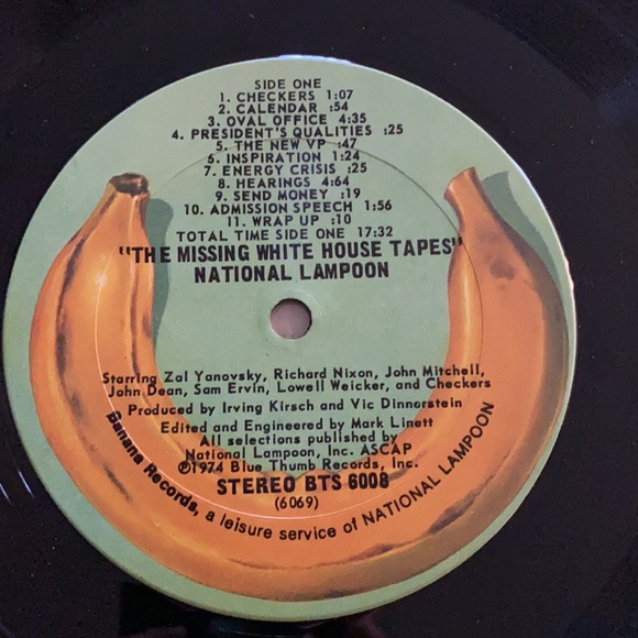 1974 National lampoons Vinyl record The missing White House tapes Nixon comedy - Picture 4 of 6
